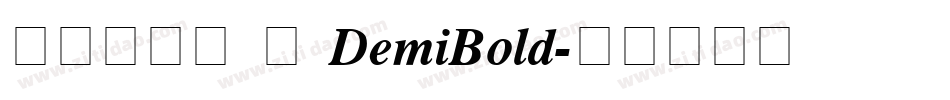 方正锐正圆 简 DemiBold字体转换